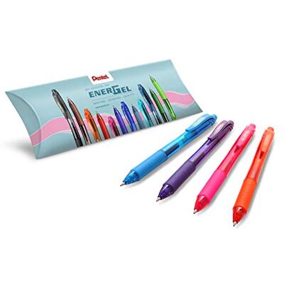 Pentel BL107 Energel X roller gel enclenchement 0,7 mm 4 couleurs assorties (orange, rose, bleu, violet) Pentel BL107 Energel X roller gel enclenchement 0,7 mm 4 couleurs assorties (orange, rose, bleu, violet)