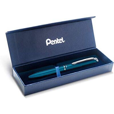 Pentel BL2007 EnerGel Roller Gel Haut de Gamme Rétractable Pointe 0,7 mm Corps Métal Mat Turquoise Coffret Cadeau Pentel BL2007 EnerGel Roller Gel Haut de Gamme Rétractable Pointe 0,7 mm Corps Métal Mat Turquoise Coffret Cadeau