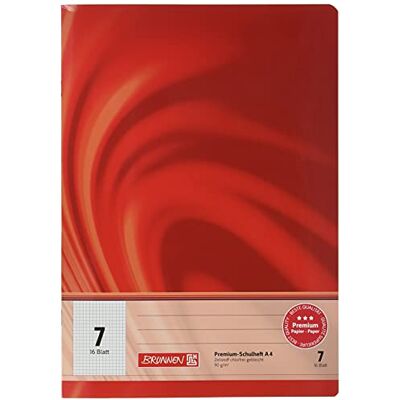 BRUNNEN 104470702 Cahier scolaire A4 Vivendi (16 feuilles, 7 mm quadrillé, linéature 7) BRUNNEN 104470702 Cahier scolaire A4 Vivendi (16 feuilles, 7 mm quadrillé, linéature 7)