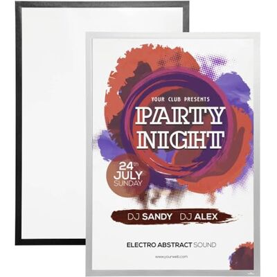 Durable Cadre d'affichage DURAFRAME POSTER 70 x 100 Fixation adhésive pour documents 70 x 100 Résistant aux UV 1 pièce, Noir, 505601 Durable Cadre d'affichage DURAFRAME POSTER 70 x 100 Fixation adhésive pour documents 70 x 100 Résistant aux UV 1 pièce, Noir, 505601
