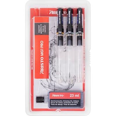 Aristo AH64300 Lot de 3 stylos à encre de Chine Aristo AH64300 Lot de 3 stylos à encre de Chine