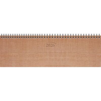 BRUNNEN Agenda horizontal modèle 771 2026 326 × 102 mm, carton, cuivré BRUNNEN Agenda horizontal modèle 771 2026 326 × 102 mm, carton, cuivré