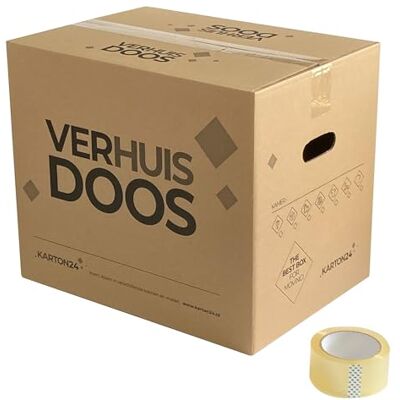 Generic Cartons de déménagement professionnels 15 pièces Carton double ondulé extra résistant 54 Litres 45x32x38cm Carton de déménagement professionnel Adhésif inclus Generic Cartons de déménagement professionnels 15 pièces Carton double ondulé extra résistant 54 Litres 45x32x38cm Carton de déménagement professionnel Adhésif inclus