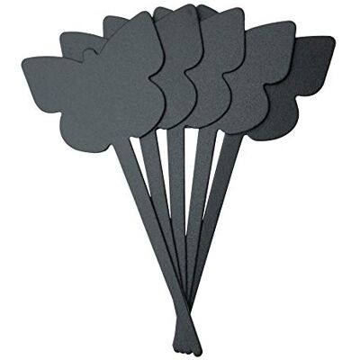 SECURIT Silhouette TAG Lot de 5 piquets de jardin + 1 marqueur à craie Papillon Double face Pour cafés, bars, restaurants, magasins 18 x 8 x 0,1 cm Noir SECURIT Silhouette TAG Lot de 5 piquets de jardin + 1 marqueur à craie Papillon Double face Pour cafés, bars, restaurants, magasins 18 x 8 x 0,1 cm Noir