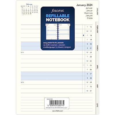 Filofax Agenda mensuel 2024, format A5, 24-15210 Filofax Agenda mensuel 2024, format A5, 24-15210