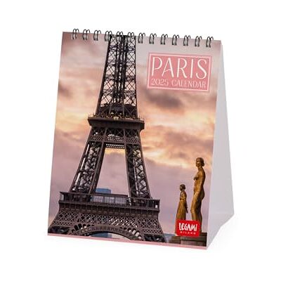 Legami Calendrier de table 2025, calendrier 12 x 14,5 cm, 12 mois et planificateur annuel 2026, 6 langues, signes du zodiaque et fêtes internationales, Paris Legami Calendrier de table 2025, calendrier 12 x 14,5 cm, 12 mois et planificateur annuel 2026, 6 langues, signes du zodiaque et fêtes internationales, Paris