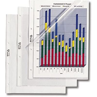 Rexel Hetzel 220204 Pack de 100 Pochettes A4 Grainée Transparent Rexel Hetzel 220204 Pack de 100 Pochettes A4 Grainée Transparent