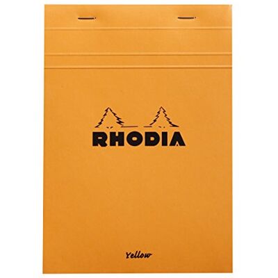 Rhodia 16260C Bloc-Notes Agrafé N°16 Orange A5 14,8 x 21 cm Petits Carreaux 80 Feuillets Détachables Papier Clairefontaine Jaune 80 g/m² Couverture en Carte Enduite Souple et Imperméable Rhodia 16260C Bloc-Notes Agrafé N°16 Orange A5 14,8 x 21 cm Petits Carreaux 80 Feuillets Détachables Papier Clairefontaine Jaune 80 g/m² Couverture en Carte Enduite Souple et Imperméable