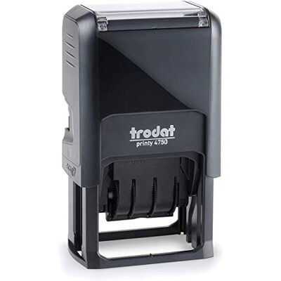 Trodat Printy 4750/L2 Date avec texte commercial PAGATO, auto-encreur bleu/rouge Trodat Printy 4750/L2 Date avec texte commercial PAGATO, auto-encreur bleu/rouge