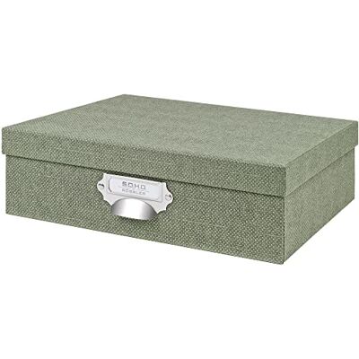 Rössler 1343452670 S.O.H.O. Boîte de rangement avec poignée et plaque d'insertion inscriptible, Special Line Sage, 337 x 105 x 255 mm, 1 pièce Rössler 1343452670 S.O.H.O. Boîte de rangement avec poignée et plaque d'insertion inscriptible, Special Line Sage, 337 x 105 x 255 mm, 1 pièce