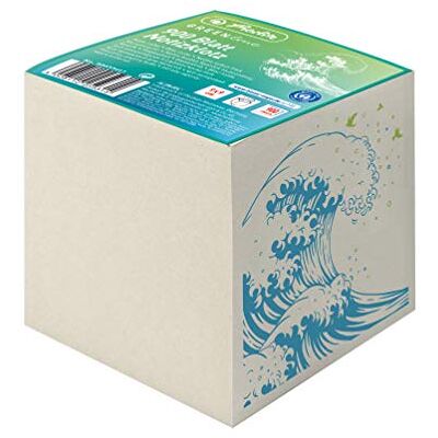 herlitz 50033461 Bloc de 900 feuilles Motif vague GREENline 9 x 9 x 9 cm herlitz 50033461 Bloc de 900 feuilles Motif vague GREENline 9 x 9 x 9 cm