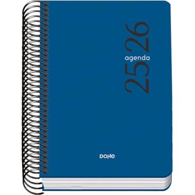 DOHE Agenda Scolaire 2025 2026 Jour par Page Format A6 (12x17cm), Espagnol et Anglais, Septembre à Juin Reliure Spirale, Couverture Souple Bleu ESENCIAL DOHE Agenda Scolaire 2025 2026 Jour par Page Format A6 (12x17cm), Espagnol et Anglais, Septembre à Juin Reliure Spirale, Couverture Souple Bleu ESENCIAL