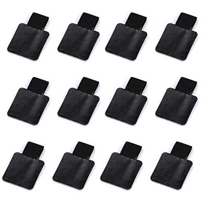 DMwespe Lot de 12 porte-stylos auto-adhésifs Design élastique Pour ordinateurs portables, journaux, calendriers En 12 couleurs DMwespe Lot de 12 porte-stylos auto-adhésifs Design élastique Pour ordinateurs portables, journaux, calendriers En 12 couleurs