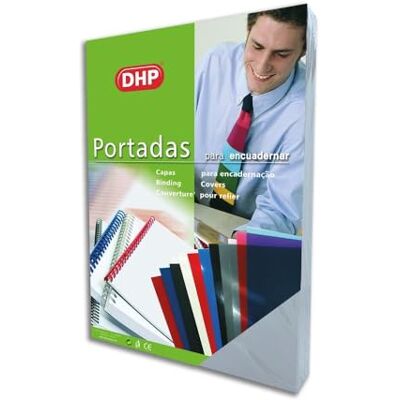 DHP Lot de 100 couvertures de reliure en PVC, verre Format A4 0,18 mm d'épaisseur DHP Lot de 100 couvertures de reliure en PVC, verre Format A4 0,18 mm d'épaisseur