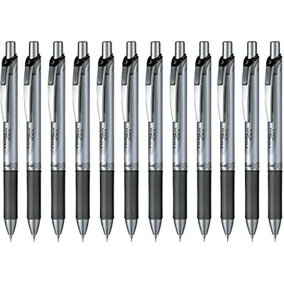 Pentel Energize PL75-A Lot de 12 Porte-Mines 0,5mm Couleur Alu/Noir Pentel Energize PL75-A Lot de 12 Porte-Mines 0,5mm Couleur Alu/Noir