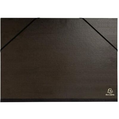 EXACOMPTA Carton a dessin kraft noir vernis avec elastiques 32x45cm a3 EXACOMPTA Carton a dessin kraft noir vernis avec elastiques 32x45cm a3