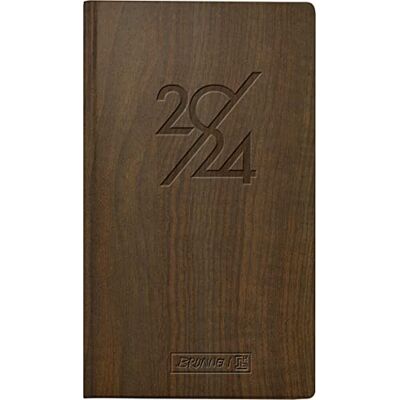BRUNNEN Agenda semainier Kompagnon « Nature » modèle 756 2024 2 pages = 1 semaine, taille de la feuille 8,7 x 15,3 cm marron BRUNNEN Agenda semainier Kompagnon « Nature » modèle 756 2024 2 pages = 1 semaine, taille de la feuille 8,7 x 15,3 cm marron
