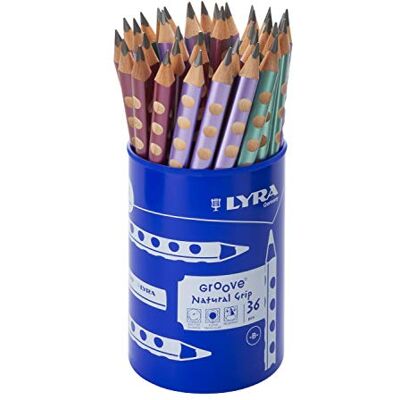 LYRA Groove Jumbo RD36 Crayon graphite métallisé laqué LYRA Groove Jumbo RD36 Crayon graphite métallisé laqué
