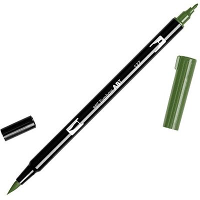Tombow ABT-177 Feutre pinceau à 2 pointes Jade Sombre Tombow ABT-177 Feutre pinceau à 2 pointes Jade Sombre