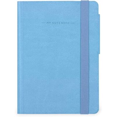 Legami Carnet à rayures 6 mm My Notebook, Retro Blue, Petit, en papier FSC certifié, 192 pages, couverture souple, fermeture élastique, 9,5 x 13,5 cm Legami Carnet à rayures 6 mm My Notebook, Retro Blue, Petit, en papier FSC certifié, 192 pages, couverture souple, fermeture élastique, 9,5 x 13,5 cm