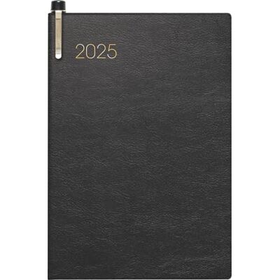 BRUNNEN Agenda de poche modèle 723 (2025), 2 pages = 1 semaine, format A7, 160 pages, couverture souple, noir BRUNNEN Agenda de poche modèle 723 (2025), 2 pages = 1 semaine, format A7, 160 pages, couverture souple, noir