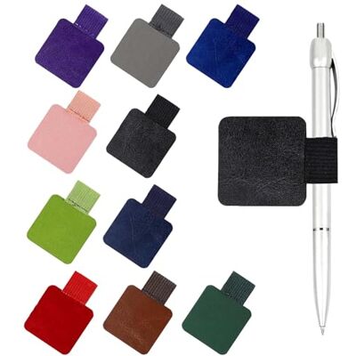 Gudemoore Lot de 10 passants de stylo autocollants avec boucle élastique En cuir synthétique Pour Apple Pencil et stylet Porte-stylo autocollant pour tablette, agenda, calendrier, carnet de notes Gudemoore Lot de 10 passants de stylo autocollants avec boucle élastique En cuir synthétique Pour Apple Pencil et stylet Porte-stylo autocollant pour tablette, agenda, calendrier, carnet de notes
