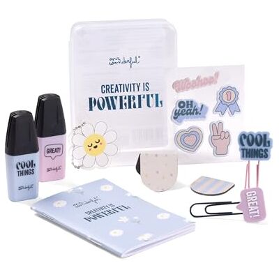 Mr. Wonderful Kit pour décorer votre agenda Creativity is powerful Mr. Wonderful Kit pour décorer votre agenda Creativity is powerful