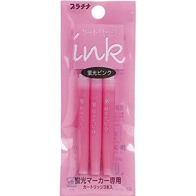 Platinum Cartouches d'encre surligneur rose Platinum Cartouches d'encre surligneur rose