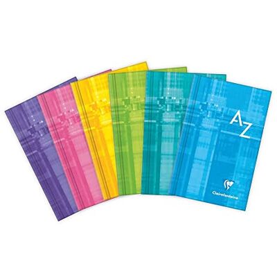 Clairefontaine 9589C Un Répertoire Brochure Rembordée Rigide 7,5x12 cm 128 Pages Petits Carreaux Papier Blanc 90 g Couverture Carte Pelliculée Couleur Aléatoire Clairefontaine 9589C Un Répertoire Brochure Rembordée Rigide 7,5x12 cm 128 Pages Petits Carreaux Papier Blanc 90 g Couverture Carte Pelliculée Couleur Aléatoire