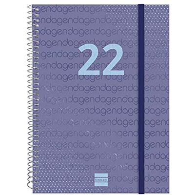 Finocam Espiral Year Agenda janvier 2022 décembre 2022 (12 mois), bureau E10-155 x 212 mm, bleu Finocam Espiral Year Agenda janvier 2022 décembre 2022 (12 mois), bureau E10-155 x 212 mm, bleu