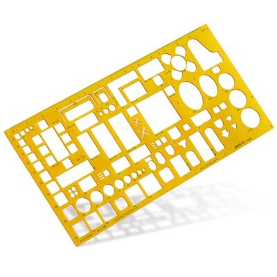 Aristo AR5063 Pochoir de formes géométriques pour bricolage d'intérieur Aristo AR5063 Pochoir de formes géométriques pour bricolage d'intérieur