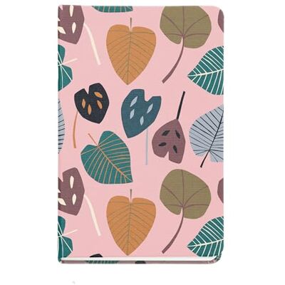 Miquelrius Carnet de notes rigide, 93 x 145 mm, 96 feuilles de 80 g/m², couverture texturée, intérieur pointillé ivoire, ruban marqueur, collection Autumn Leaves, Rose Miquelrius Carnet de notes rigide, 93 x 145 mm, 96 feuilles de 80 g/m², couverture texturée, intérieur pointillé ivoire, ruban marqueur, collection Autumn Leaves, Rose