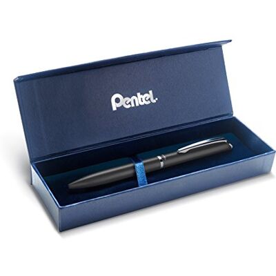 Pentel BL2007 EnerGel Roller Gel Haut de Gamme Rétractable Pointe 0,7 mm Corps Métal Mat Noir Coffret Cadeau Pentel BL2007 EnerGel Roller Gel Haut de Gamme Rétractable Pointe 0,7 mm Corps Métal Mat Noir Coffret Cadeau