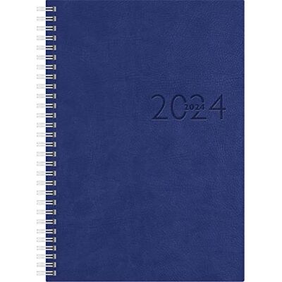 rido/idé Agenda semainier modèle studioplan int. 2024 2 pages = 1 semaine Taille de la feuille 16,8 x 24 cm Bleu rido/idé Agenda semainier modèle studioplan int. 2024 2 pages = 1 semaine Taille de la feuille 16,8 x 24 cm Bleu