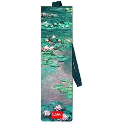 Legami Marque-page avec élastique marque-page, également utile pour tenir le livre fermé, en papier certifié plastifié, 4,7 x 17,5 cm, thème Claude Monet Legami Marque-page avec élastique marque-page, également utile pour tenir le livre fermé, en papier certifié plastifié, 4,7 x 17,5 cm, thème Claude Monet