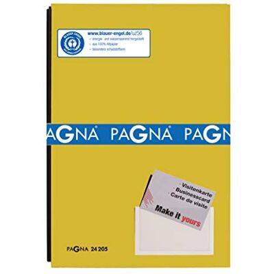 Pagna Lot de 20 chemises avec couverture colorée et dos extensible jaune Pagna Lot de 20 chemises avec couverture colorée et dos extensible jaune