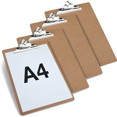 Rapesco 1821 Porte-Blocs en Panneaux Durs, A4, Marron, Lot de 4 Rapesco 1821 Porte-Blocs en Panneaux Durs, A4, Marron, Lot de 4