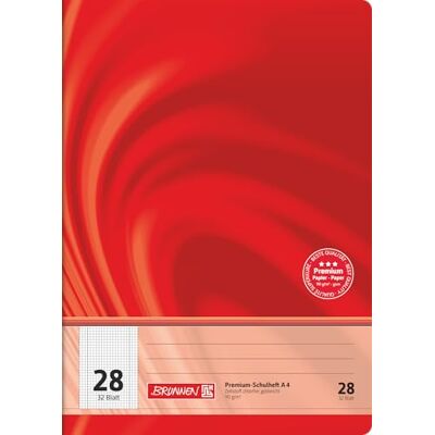 BRUNNEN Cahier scolaire A4 Vivendi (32 feuilles quadrillées 5 mm avec bordure, linéature 28) BRUNNEN Cahier scolaire A4 Vivendi (32 feuilles quadrillées 5 mm avec bordure, linéature 28)
