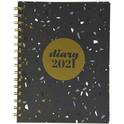 Collins Scandi Agenda semainier 2021 A5 – Noir Terrazzo Collins Scandi Agenda semainier 2021 A5 – Noir Terrazzo