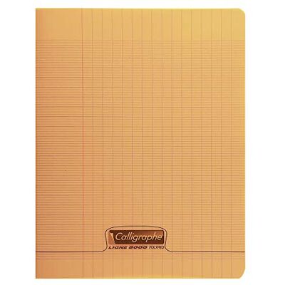 Calligraphe Clairefontaine Réf 18128C Cahier agrafé (96 pages) Format A5+ Papier vélin superfin 90g/m² Couverture Polypro Séyès Couverture Orange Calligraphe Clairefontaine Réf 18128C Cahier agrafé (96 pages) Format A5+ Papier vélin superfin 90g/m² Couverture Polypro Séyès Couverture Orange