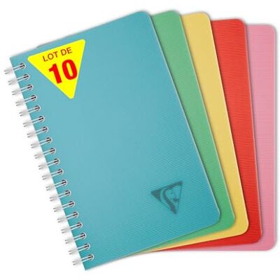 Clairefontaine 327535Cpack Linicolor carnet reliure intégrale 11x17cm 100p Q.5x5 assortiment ESSENCE PAQ DE 10 Clairefontaine 327535Cpack Linicolor carnet reliure intégrale 11x17cm 100p Q.5x5 assortiment ESSENCE PAQ DE 10
