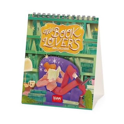 Legami Calendrier de table 2026, Book Lover's, calendrier de bureau, 12 mois et planificateur annuel, en 6 langues, signes du zodiaque, jours fériés internationaux, 12 x 14,5 cm Legami Calendrier de table 2026, Book Lover's, calendrier de bureau, 12 mois et planificateur annuel, en 6 langues, signes du zodiaque, jours fériés internationaux, 12 x 14,5 cm