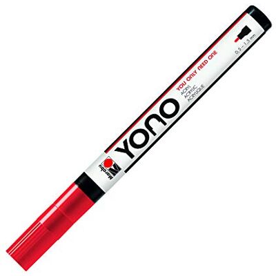 Marabu 12400101125 12400101125-YONO, stylo acrylique polyvalent avec pointe ronde japonaise, résistant à la lumière et imperméable pour presque toutes les surfaces, 0,5-1,5 mm Marabu 12400101125 12400101125-YONO, stylo acrylique polyvalent avec pointe ronde japonaise, résistant à la lumière et imperméable pour presque toutes les surfaces, 0,5-1,5 mm