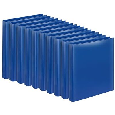 VELOFLEX 4143154-10 Classeur de présentation VELODUR, 10 classeurs à anneaux format A4, mécanisme à 4 anneaux, bleu VELOFLEX 4143154-10 Classeur de présentation VELODUR, 10 classeurs à anneaux format A4, mécanisme à 4 anneaux, bleu