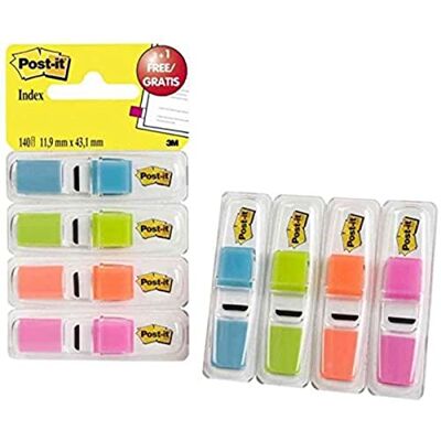 Post-it Marque-Pages, Petit, Couleurs Translucides, 11.9 mm x 43.2 mm, Pack Promotionnel, 35 Marque-Pages/Dévidoir, 3 Dévidoirs + 1 GRATUITS Marque-pages Adhésifs pour Documents et Annotations Post-it Marque-Pages, Petit, Couleurs Translucides, 11.9 mm x 43.2 mm, Pack Promotionnel, 35 Marque-Pages/Dévidoir, 3 Dévidoirs + 1 GRATUITS Marque-pages Adhésifs pour Documents et Annotations