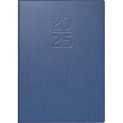 BRUNNEN Agenda de poche modèle 713 (2025), 2 pages = 1 semaine, format A7, 160 pages, couverture en cuir synthétique, bleu BRUNNEN Agenda de poche modèle 713 (2025), 2 pages = 1 semaine, format A7, 160 pages, couverture en cuir synthétique, bleu
