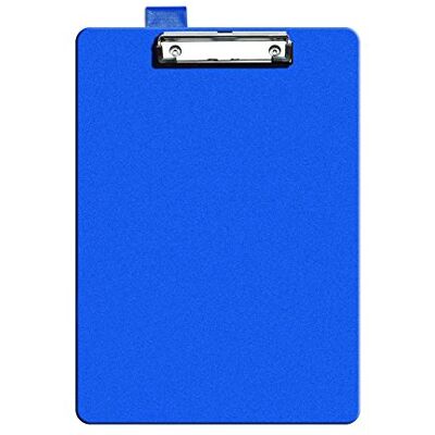 SECO Solide presse-papier A4 noir , recouvert de plastique rigide bleu SECO Solide presse-papier A4 noir , recouvert de plastique rigide bleu