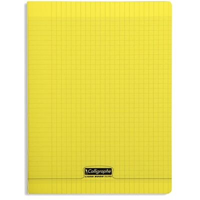 Calligraphe Clairefontaine Réf 18364C Cahier agrafé PP (192 pages) Format A4 Papier vélin superfin 90g/m² Couverture Polypro Séyès Couverture Jaune Calligraphe Clairefontaine Réf 18364C Cahier agrafé PP (192 pages) Format A4 Papier vélin superfin 90g/m² Couverture Polypro Séyès Couverture Jaune