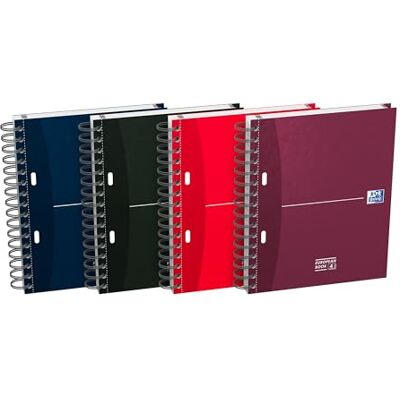 Hamelin OXFORD Lot de 5 Cahiers Europeanbook Essentials A5+ Petits Carreaux 200 Pages Reliure Spirale Couverture Carte Coloris Assortis Hamelin OXFORD Lot de 5 Cahiers Europeanbook Essentials A5+ Petits Carreaux 200 Pages Reliure Spirale Couverture Carte Coloris Assortis