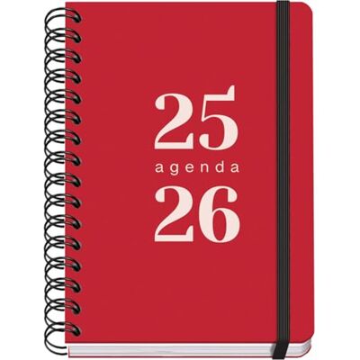 DOHE GRAMMAR Agenda scolaire 2025/2026 un jour par page, format A5 (15 x 21 cm), espagnol et anglais, septembre à juin, fermeture à spirale double et caoutchouc, couverture flexible, 4 pages DOHE GRAMMAR Agenda scolaire 2025/2026 un jour par page, format A5 (15 x 21 cm), espagnol et anglais, septembre à juin, fermeture à spirale double et caoutchouc, couverture flexible, 4 pages